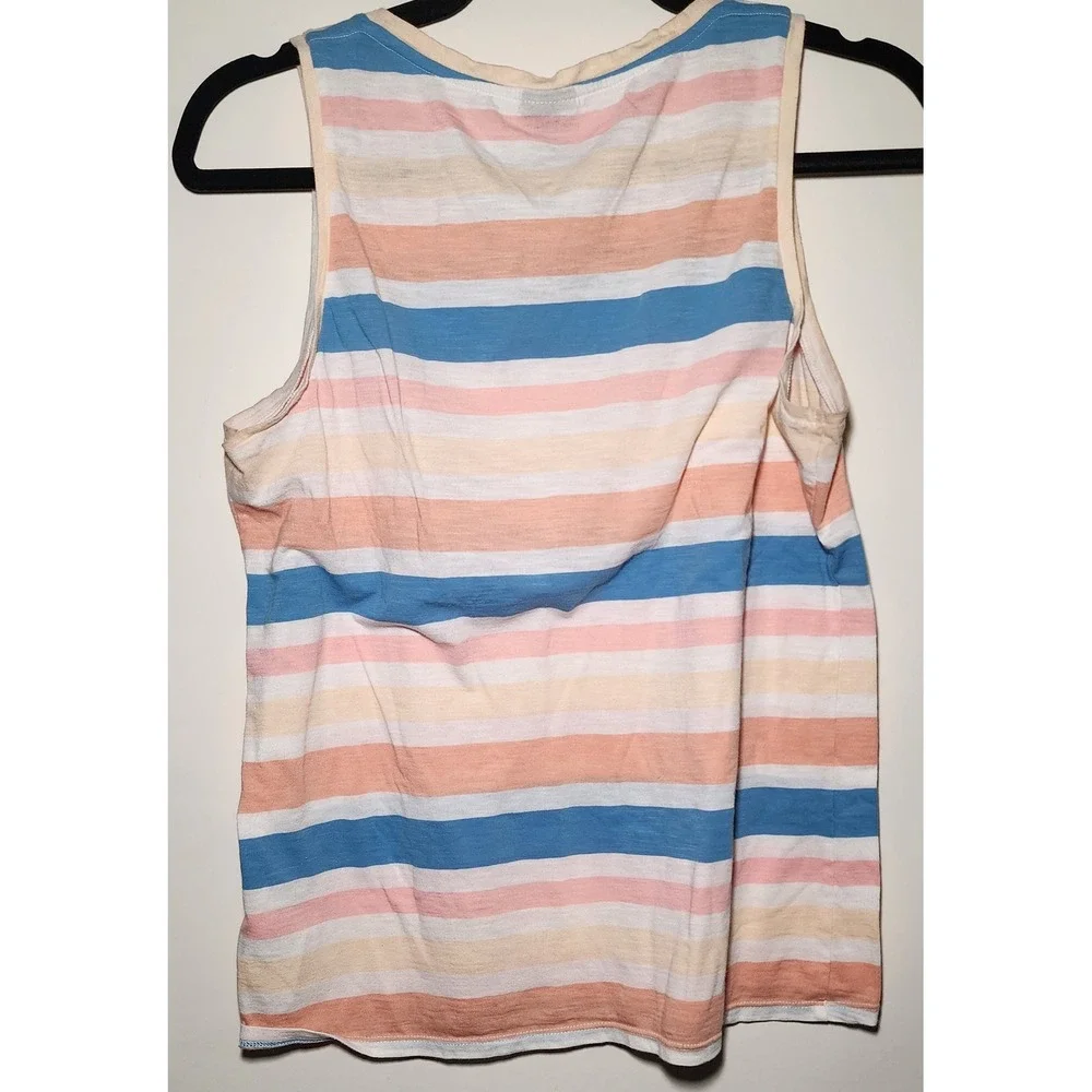 Patagonia Striped Tank Top Women's Size Medium Multicolor Pocket Casual Beach